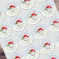 Personalised Christmas Netball sticker, Gift Tags, Gift Wrap Present Stickers