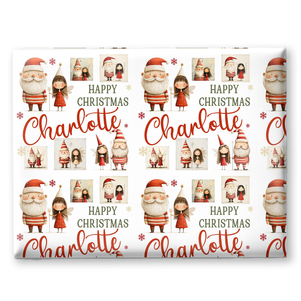 Personalised Christmas Wrapping Paper - Santa Claus Gift Wrap