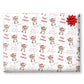 Christmas Gift Wrapping Paper,Personalised Girls or Boys Paper, Gift Wrap Reindeer Childrens