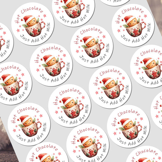 Personalised Christmas Stickers for Gift Present Wrapping Tags