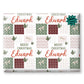 Personalised Gift Wrap | Personalised Christmas Wrapping Paper | Personalised Gift Wrap | Squares Pattern