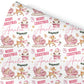 Personalised Gift Wrap | Personalised Christmas Wrapping Paper | Personalised Gift Wrap | Fun Gift Wrap | Pink Reindeer Sleigh