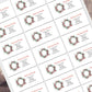 Christmas Address Labels rectangle personalised Christmas stickers business stickers