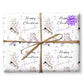 Personalised Christmas Wrapping Paper, Ice Skating Girls Gift Wrap