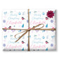 Personalised Gift Wrap | Personalised Christmas Wrapping Paper | Personalised Gift Wrap | Fun Gift Wrap | Robins