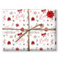 Personalised Wrapping Paper For Her, For Him, Christmas Elements Deisgn, Personalised Christmas Gift Wrap, Wife ,Gran. Mum