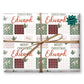 Personalised Gift Wrap | Personalised Christmas Wrapping Paper | Personalised Gift Wrap | Squares Pattern