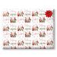 Personalised Gnome Wrapping Paper, Christmas Gift Wrap UK For Her