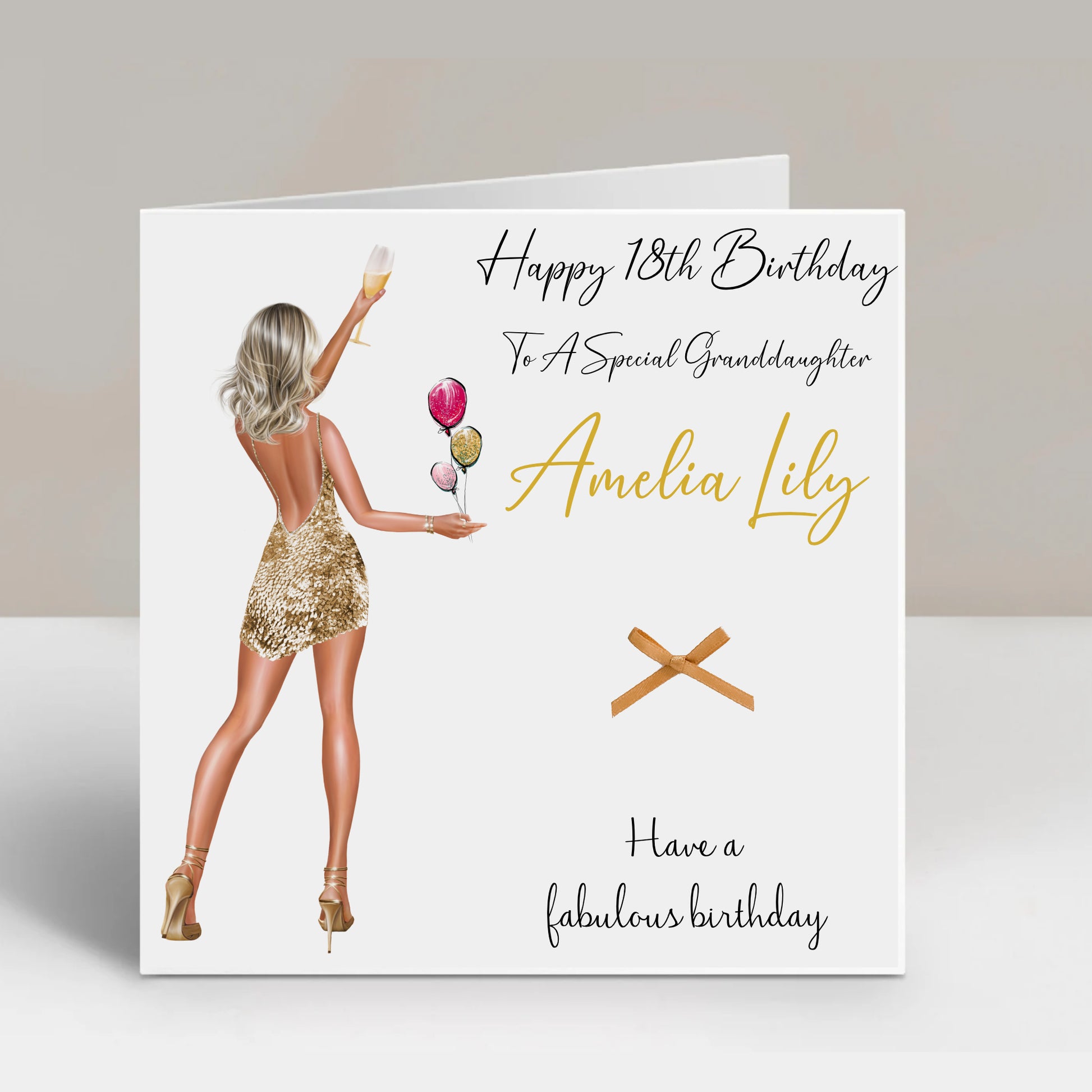 a birthday card for a special granddaughter