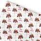 Personalised Christmas Gift Wrap – Children’s Santa Claus Tractor Design-Farm Yard Wrapping Paper