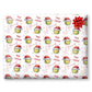 Personalised Christmas Gift Wrap – Tennis Ball Santa Hat Design, Sports Gift Wrapping Paper