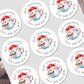 Personalised Christmas Stickers for Hot Chocolate Gift Wrap Label