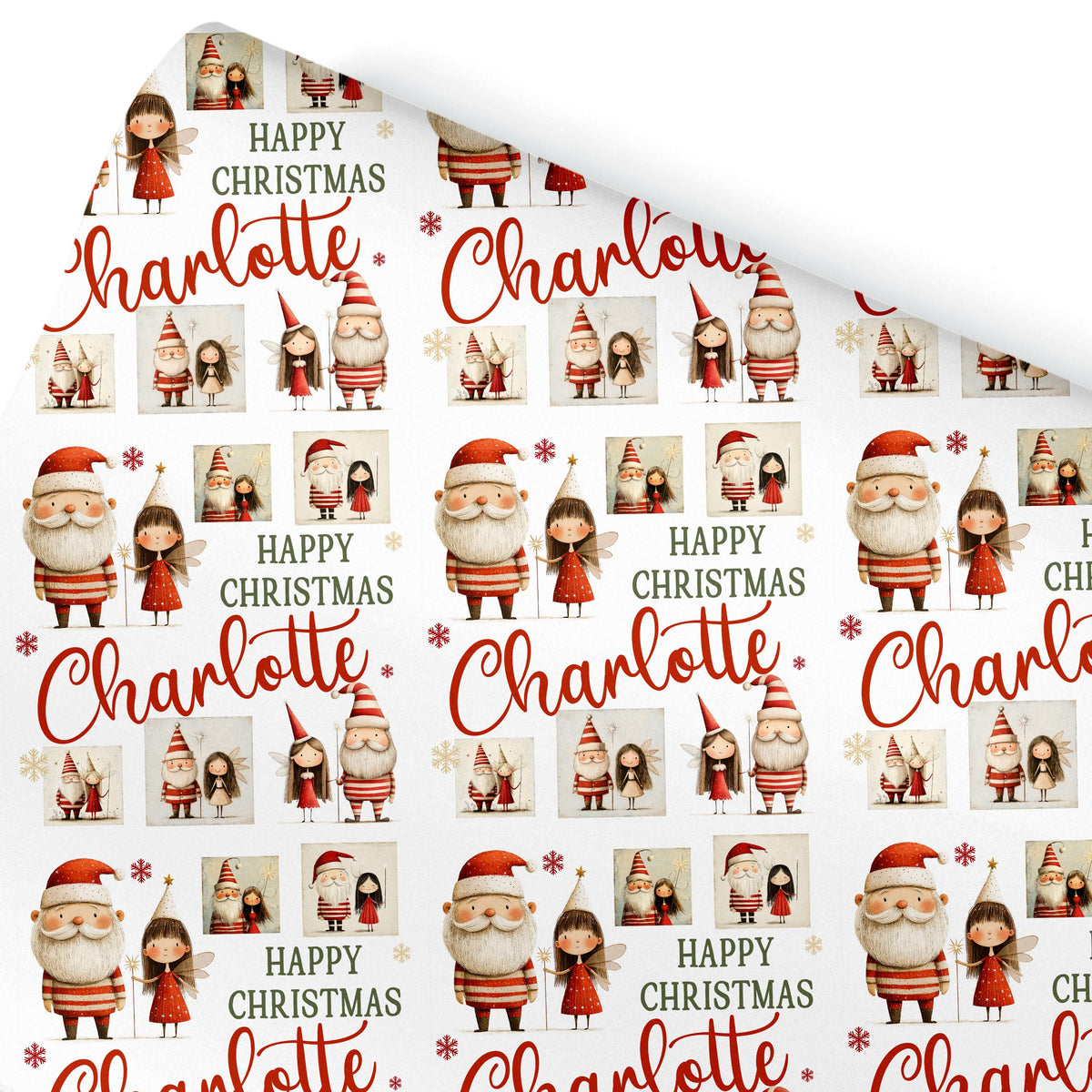 Personalised Christmas Wrapping Paper - Santa Claus Gift Wrap