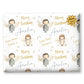 Personalised Children's Wrapping Paper, Cute Reindeers, Girls Wrap