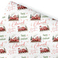 Personalised Gift Wrap | Personalised Christmas Wrapping Paper | Personalised Gift Wrap | Fun Gift Wrap | Santa Claus Train