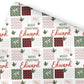 Personalised Gift Wrap | Personalised Christmas Wrapping Paper | Personalised Gift Wrap | Squares Pattern