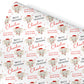 Christmas Elephant Gift Wrapping Paper,Personalised Girls or Boys Paper, Childrens