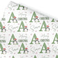 Personalized Christmas Wrapping Paper, Initial Design