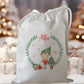 Personalised childrens kids christmas eve treat bag for pjs hot chocolate