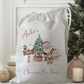 personalised christmas eve treat bag for pjs hot chocolate mug