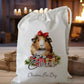 personalised christmas eve treat bag for pjs hot chocolate mug
