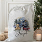 personalised christmas eve treat bag for pjs hot chocolate mug