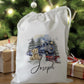 personalised christmas eve treat bag for pjs hot chocolate mug