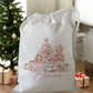 personalised christmas eve treat bag for pjs hot chocolate mug