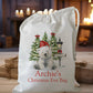personalised christmas eve treat bag for pjs hot chocolate mug