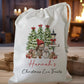 white drawstring personalised christmas eve treat bag for pjs, pyjamas, hot chocolate, treats and mug