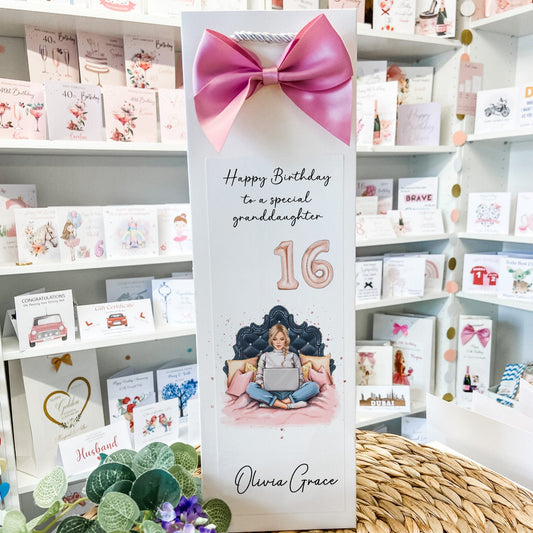 Birthday Bottle Gift Bag For Her