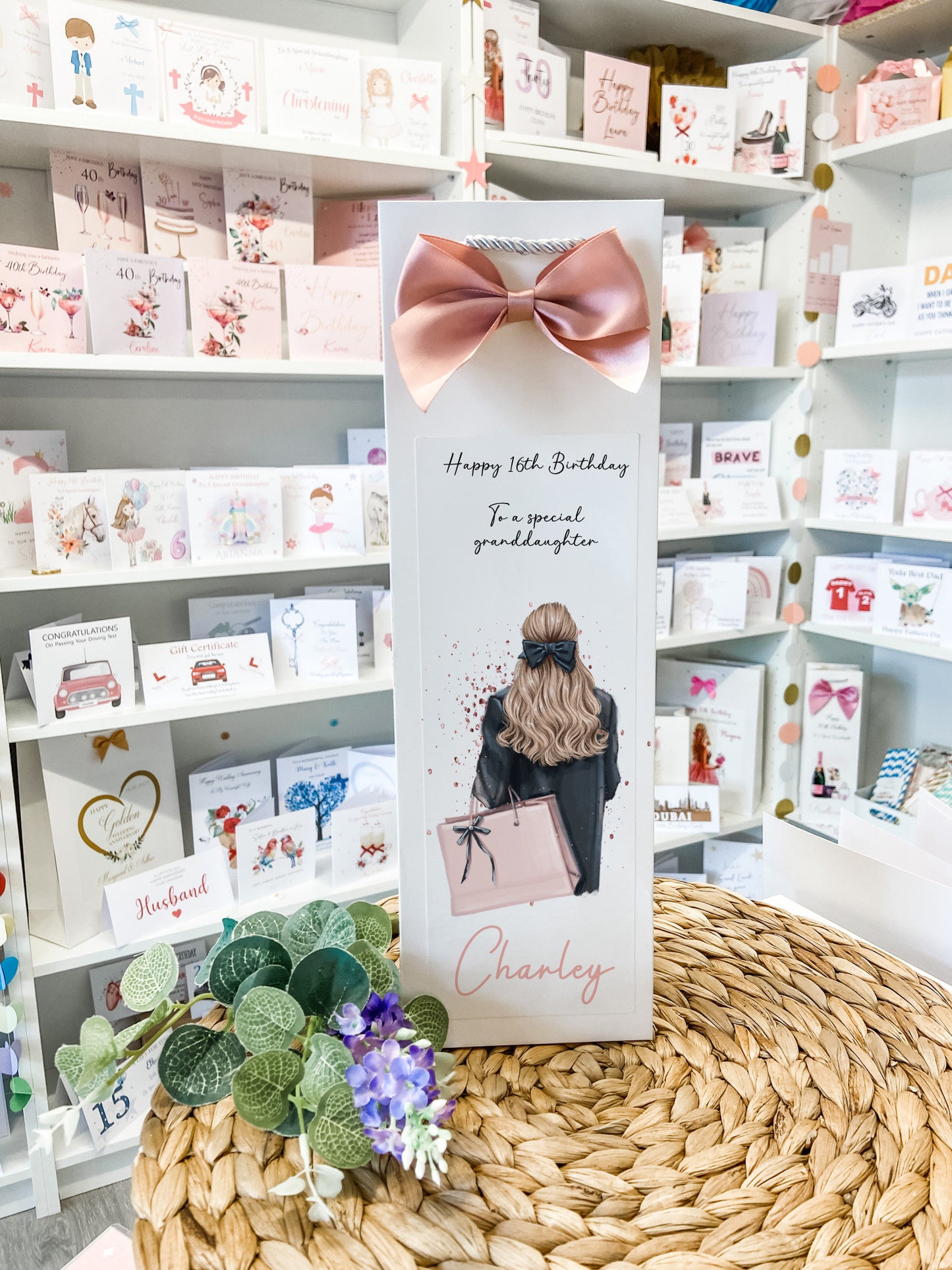Large A4 Female Birthday Card, Personalised Card For Her