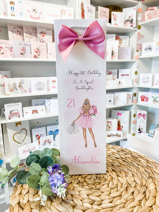 Birthday Bottle Gift Bag For Her