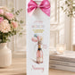 Large A4 Female Birthday Card Champagne Balloons Bottle