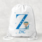 Pesonalised Girl's & Boys Swimming Bag, Drawstring Closure