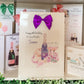 Personalised Birthday Gift Bag Lilac Floral Champagne