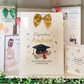 Personalised Graduation Card Congratulations Hat & Scroll