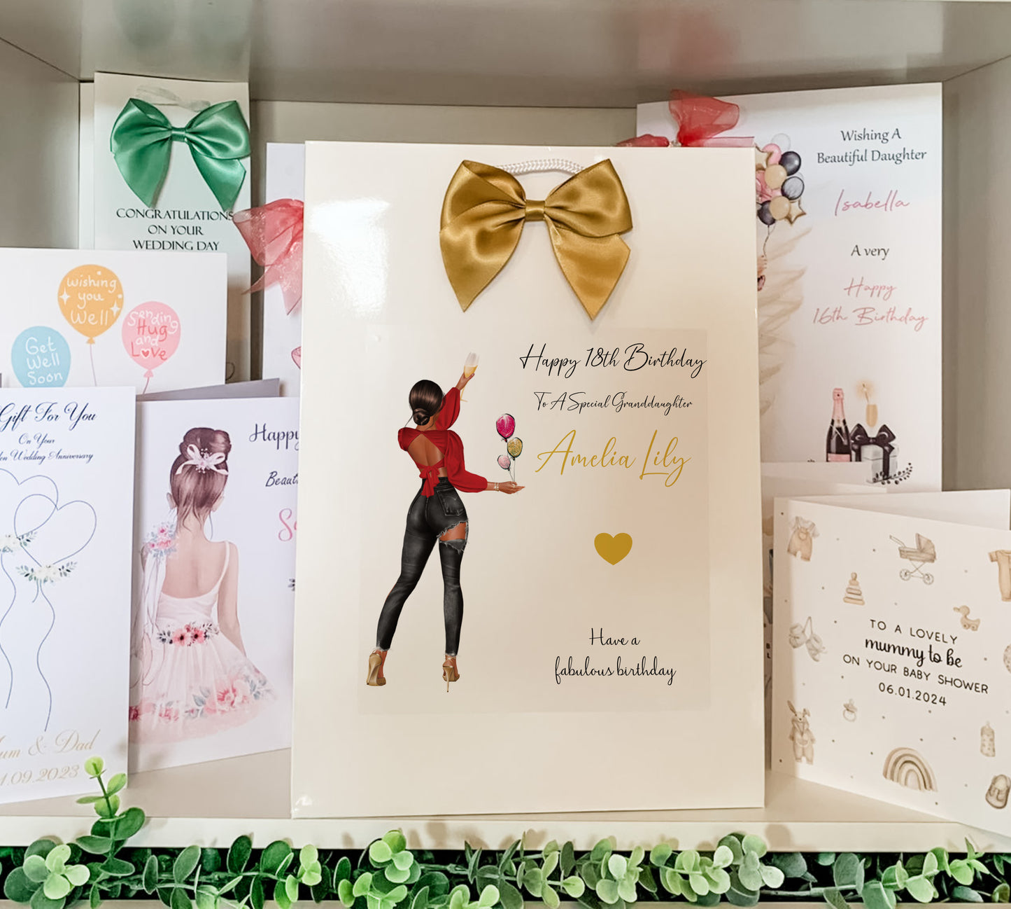 Personalised Birthday Party Banner Girl Black Jeans