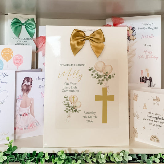 First Holy Communion Gift Bag Personalised with Child’s Name