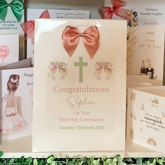 First Holy Communion Gift Bag Personalised with Child’s Name