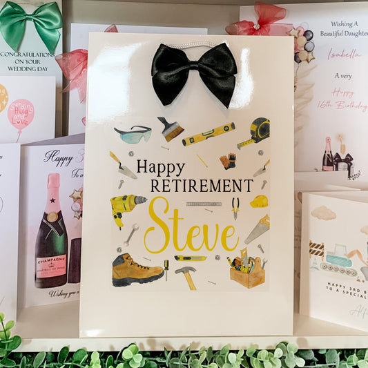 DIY Handyman Style Retirement Gift Bag