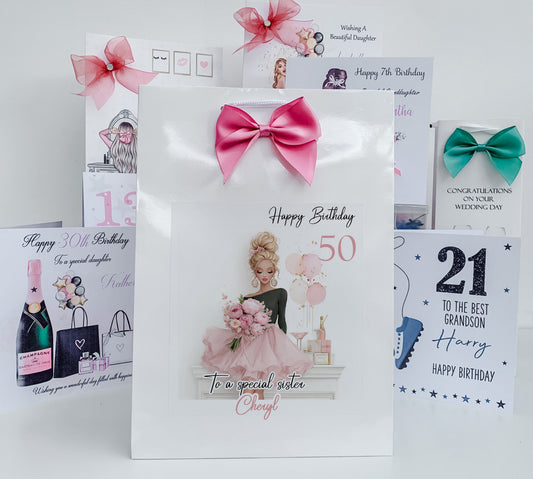 Personalised  Gift Bag – Elegant Custom Gift Bag for Special Occasions