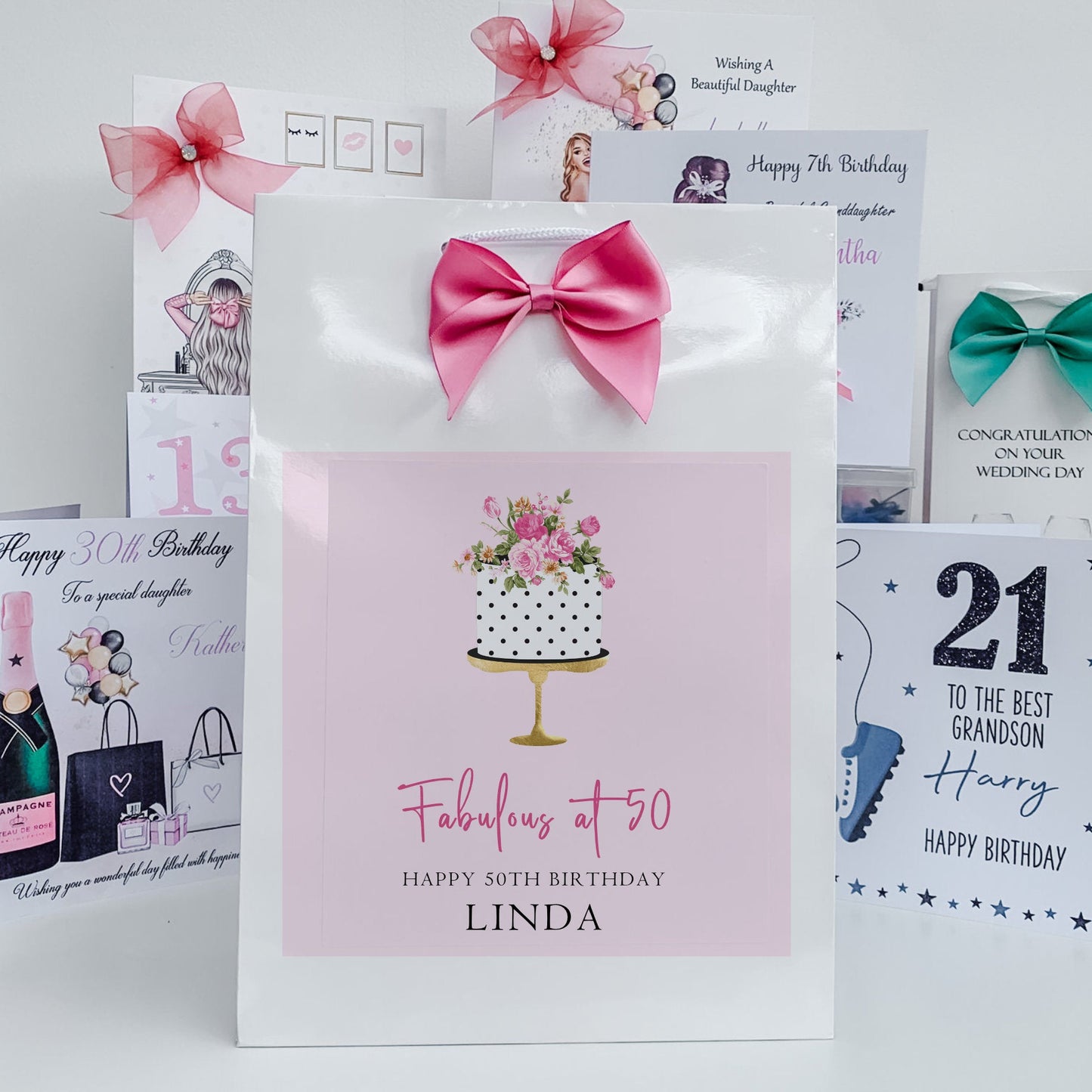 Personalised  Gift Bag Custom Personalised Gift Bag for Her