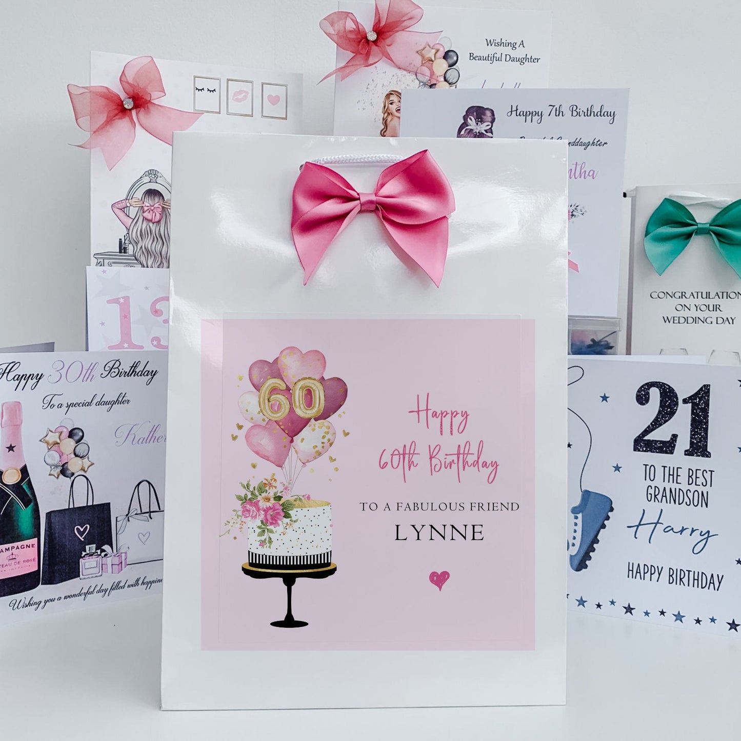 Personalised  Gift Bag Custom Personalised Gift Bag for Her
