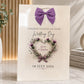 Large A4 Personalised Wedding Card – Scottish Thistle Heart Design