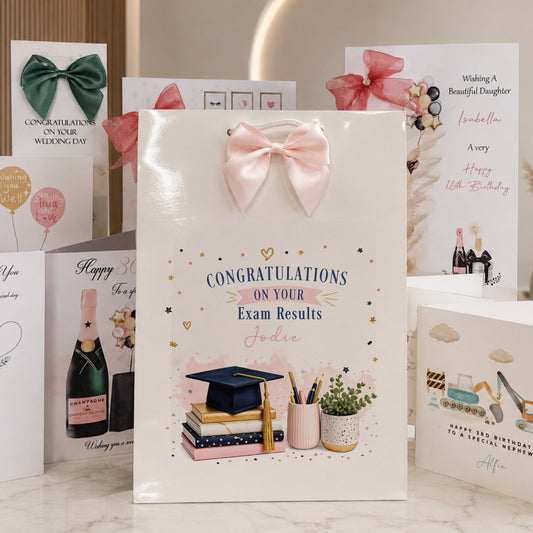 Personalised Congratulations GCSE Exam Results Gift Bag