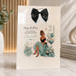 personalised gift bag for female girl comes with large bow
