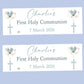 First Holy Communion Party Banner, Personalised with Name