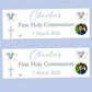 First Holy Communion Party Banner, Personalised with Name