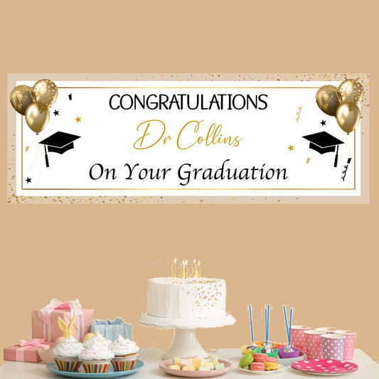 Personalised Congratulations on Your Graduation Banner